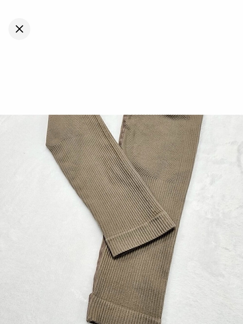 SAVVI Compression Ribbed High-Stretch Leggings - Picture 7 of 9